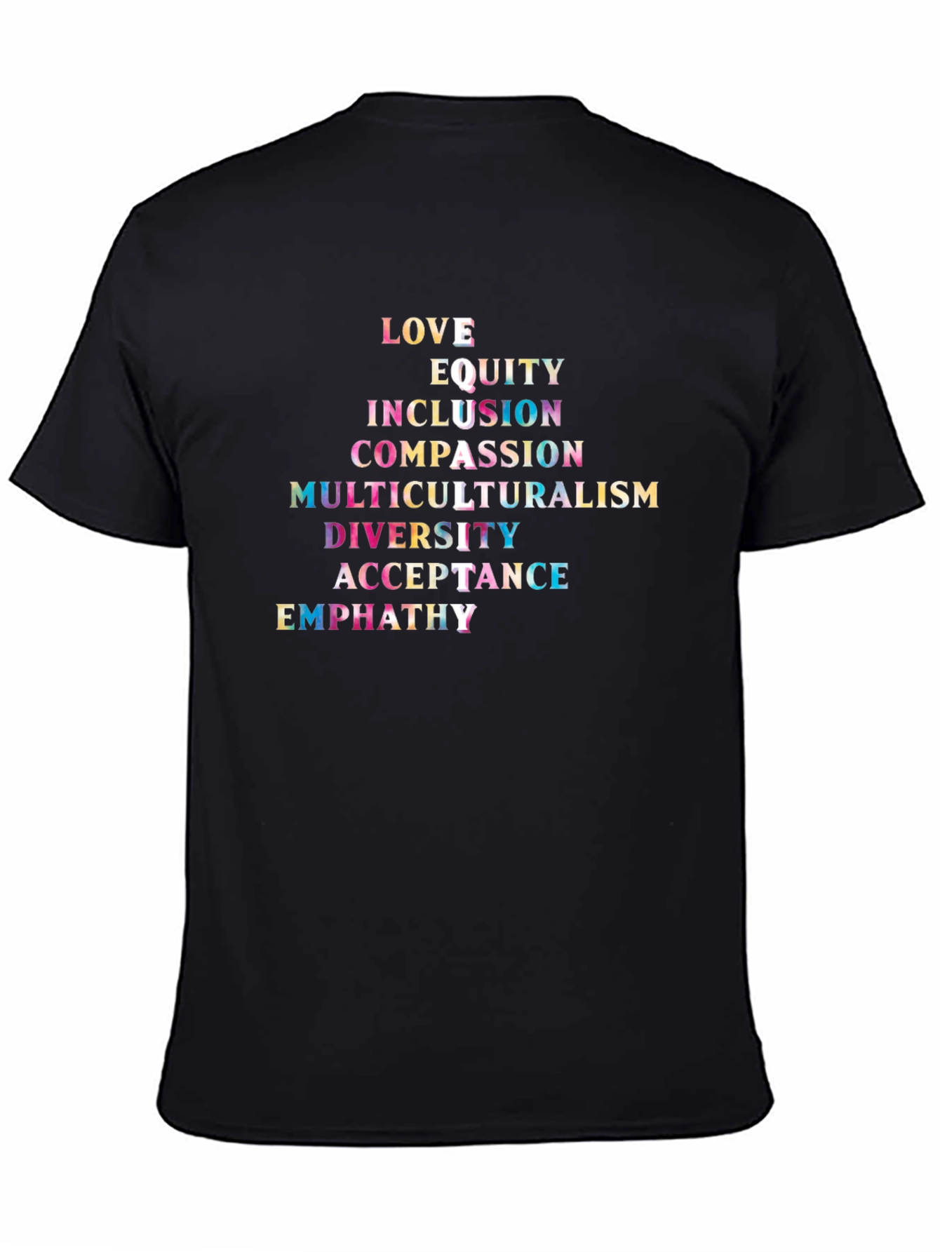 Love Equity Inclusion Graphic Tee - Black Cotton Blend