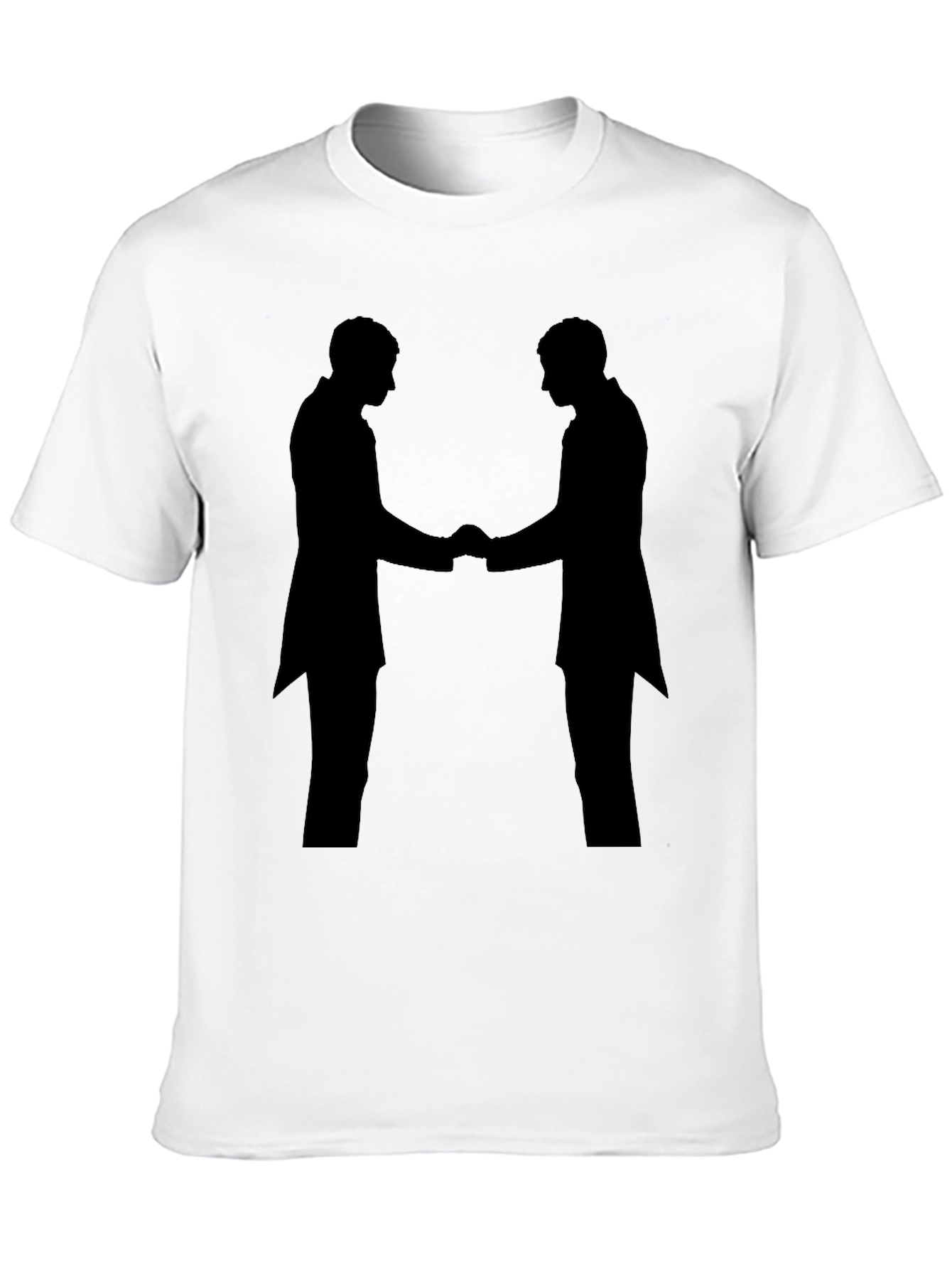 Handshake Silhouette Black T-Shirt