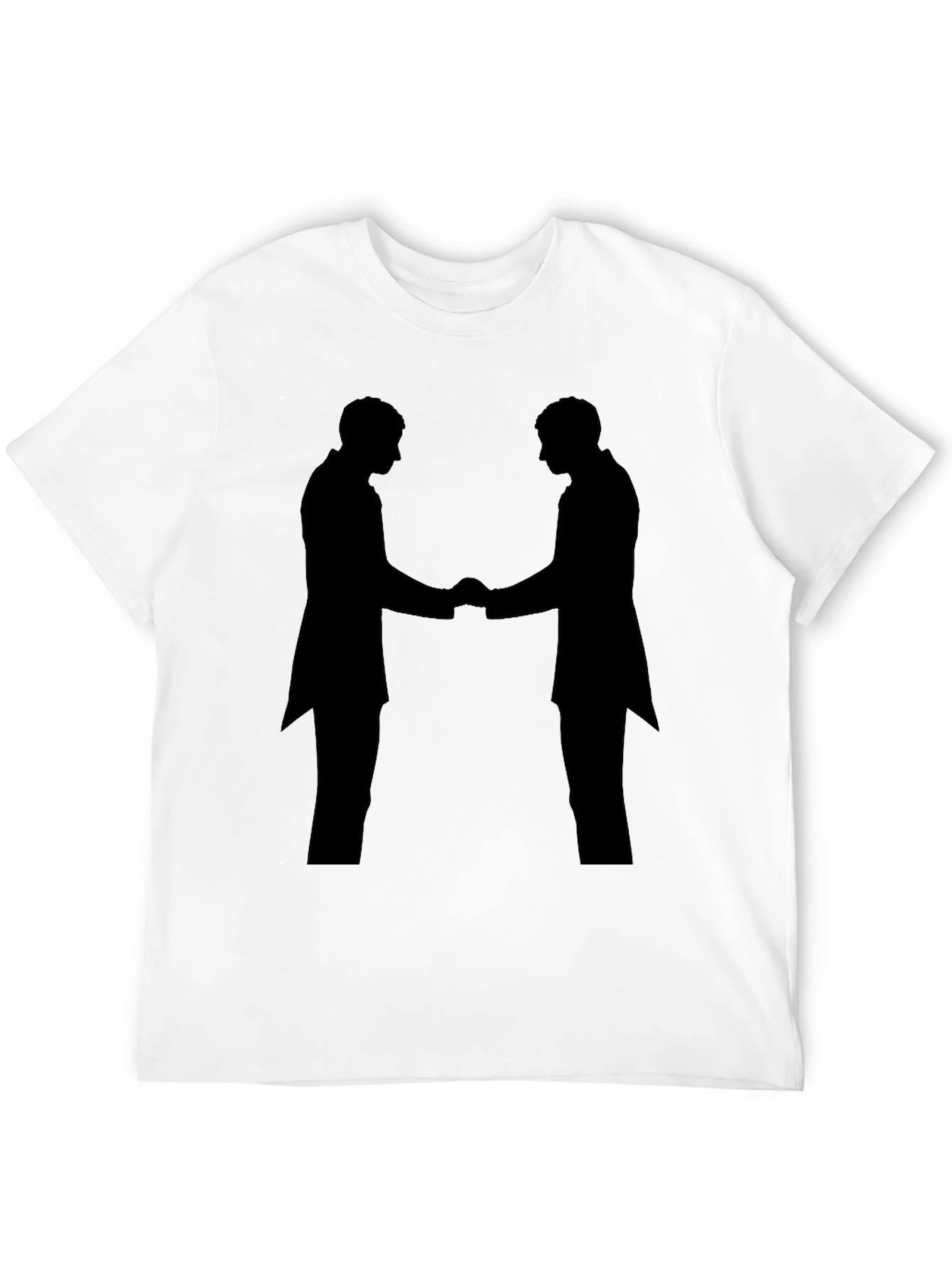 Handshake Silhouette Black T-Shirt