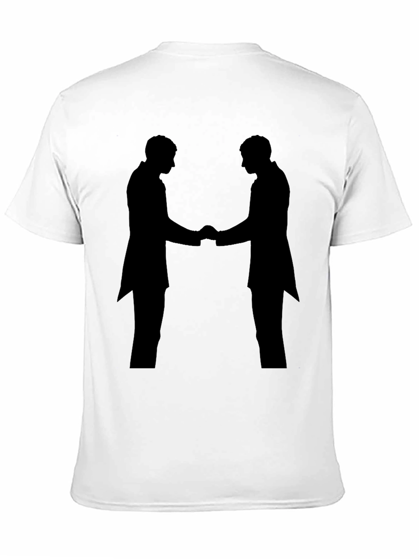 Handshake Silhouette Black T-Shirt