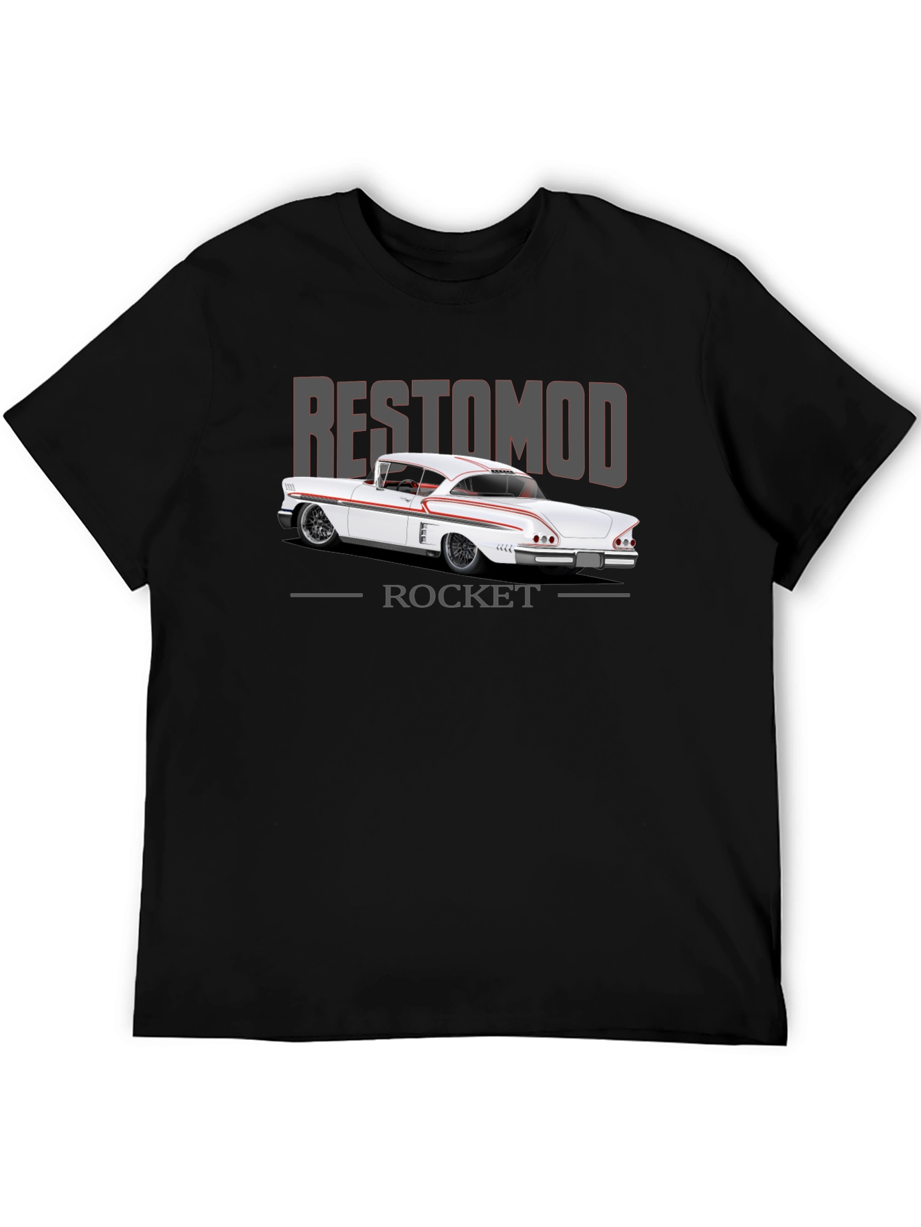 Restomod Rocket T-Shirt: Classic Car Design
