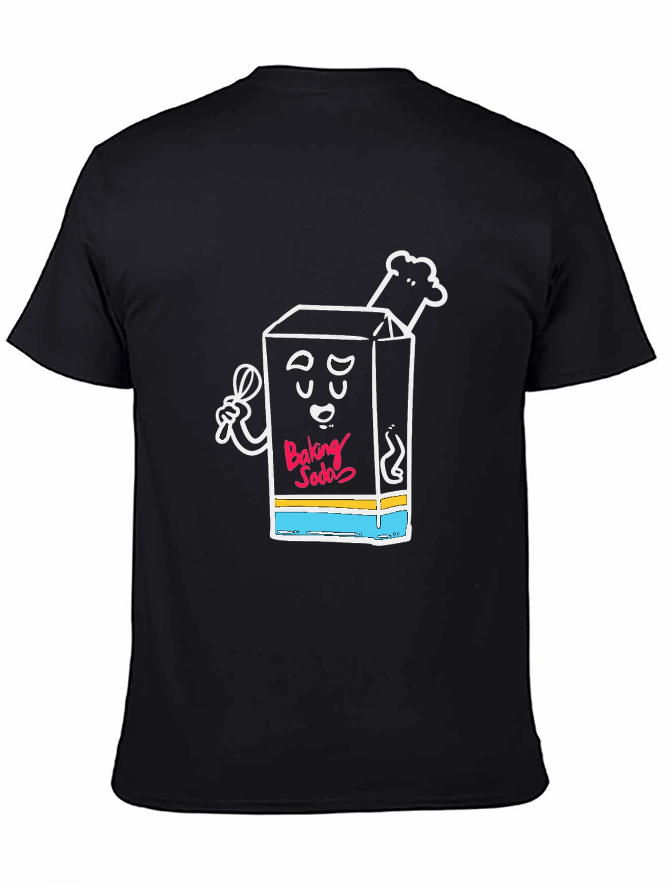 Baking Soda Cartoon Graphic Tee - Cool Novelty Shirt