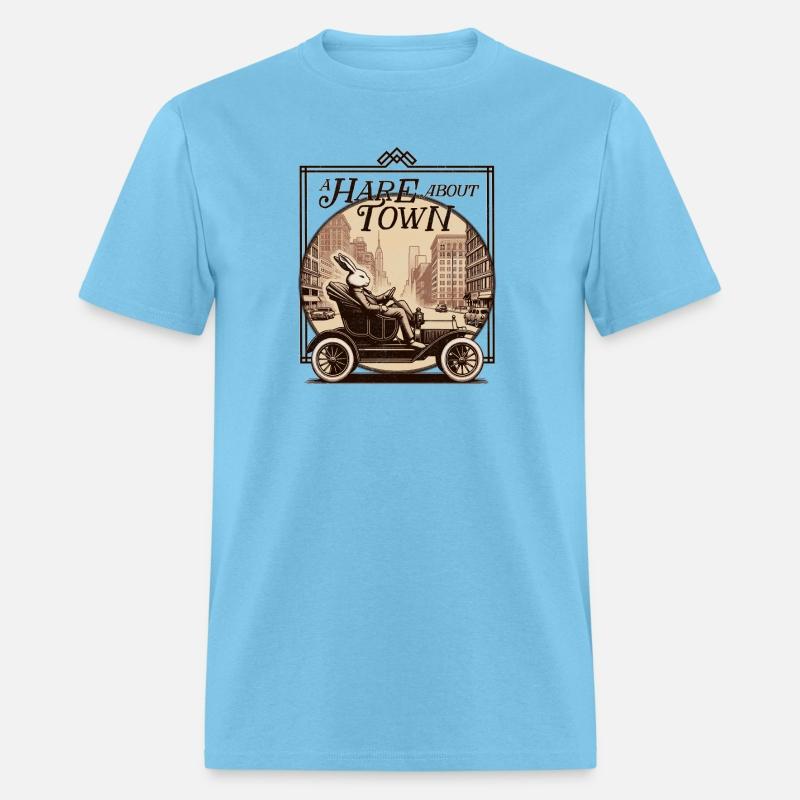 A Hare About Town Deco Style Bunny Travel Poster