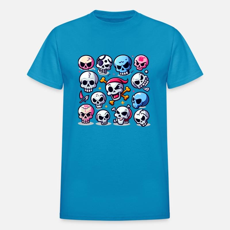 A lot of funny skulss