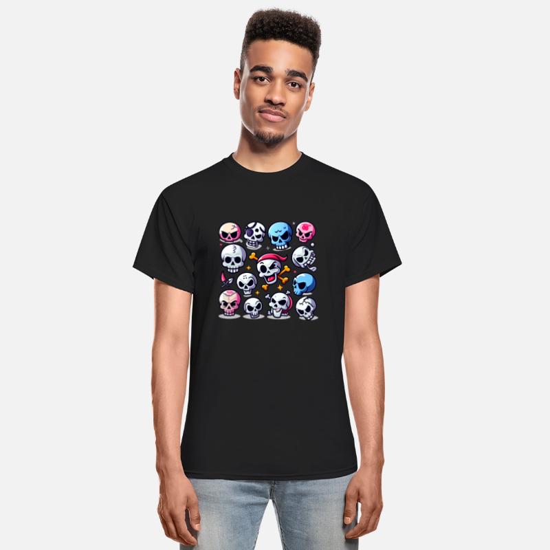 A lot of funny skulss