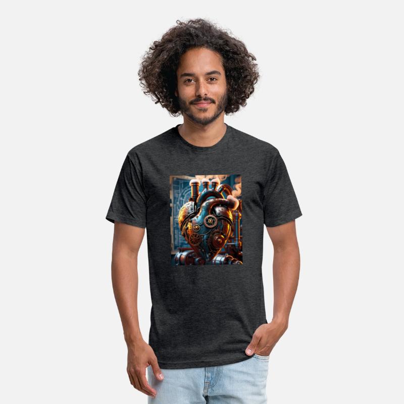 A steampunk style mechanical heart