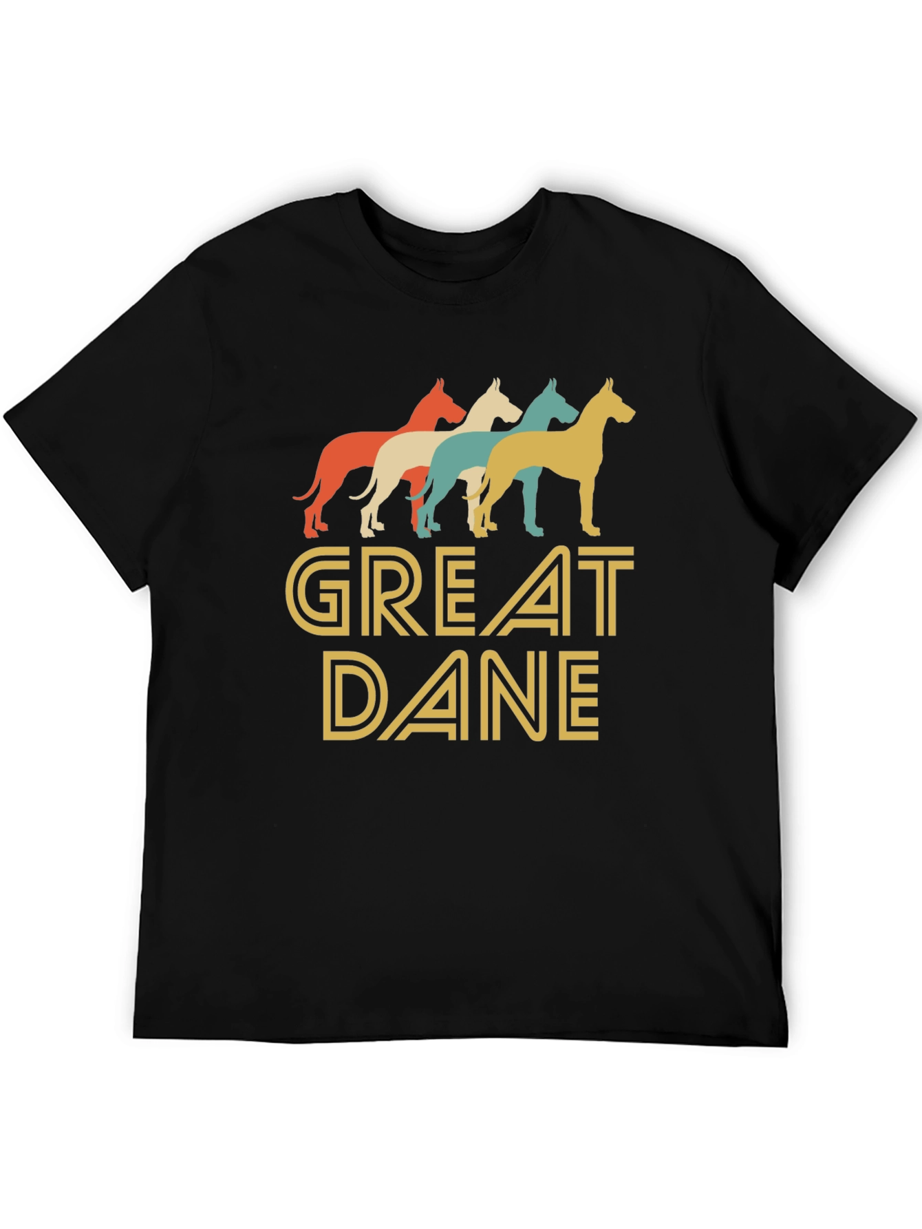 Great Dane T-Shirt Retro Dog Lover Tee