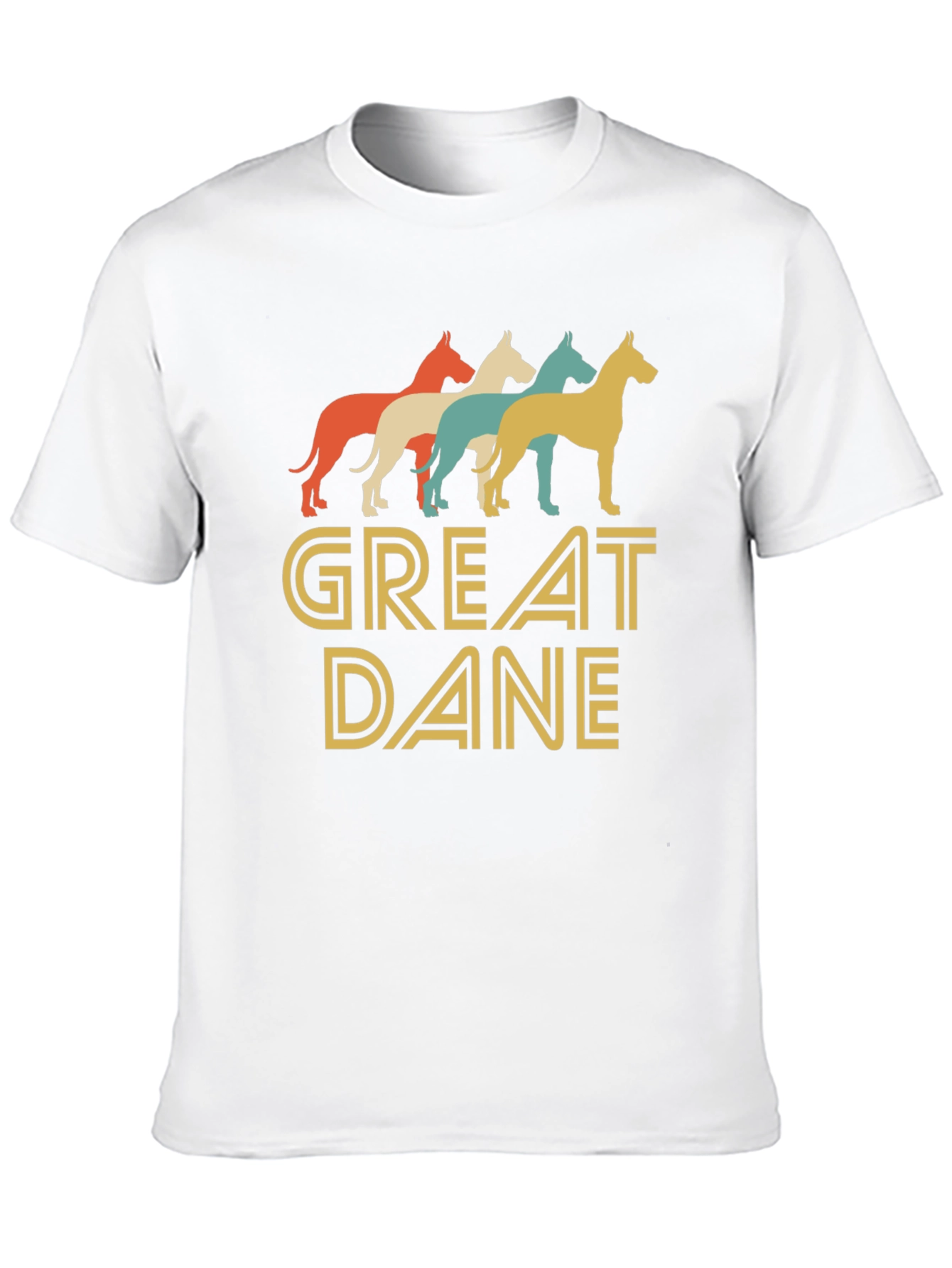 Great Dane T-Shirt Retro Dog Lover Tee