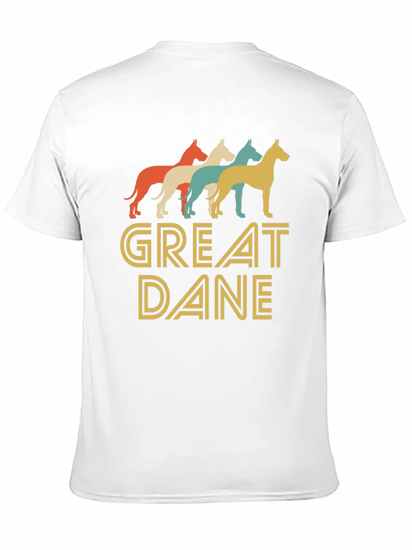 Great Dane T-Shirt Retro Dog Lover Tee