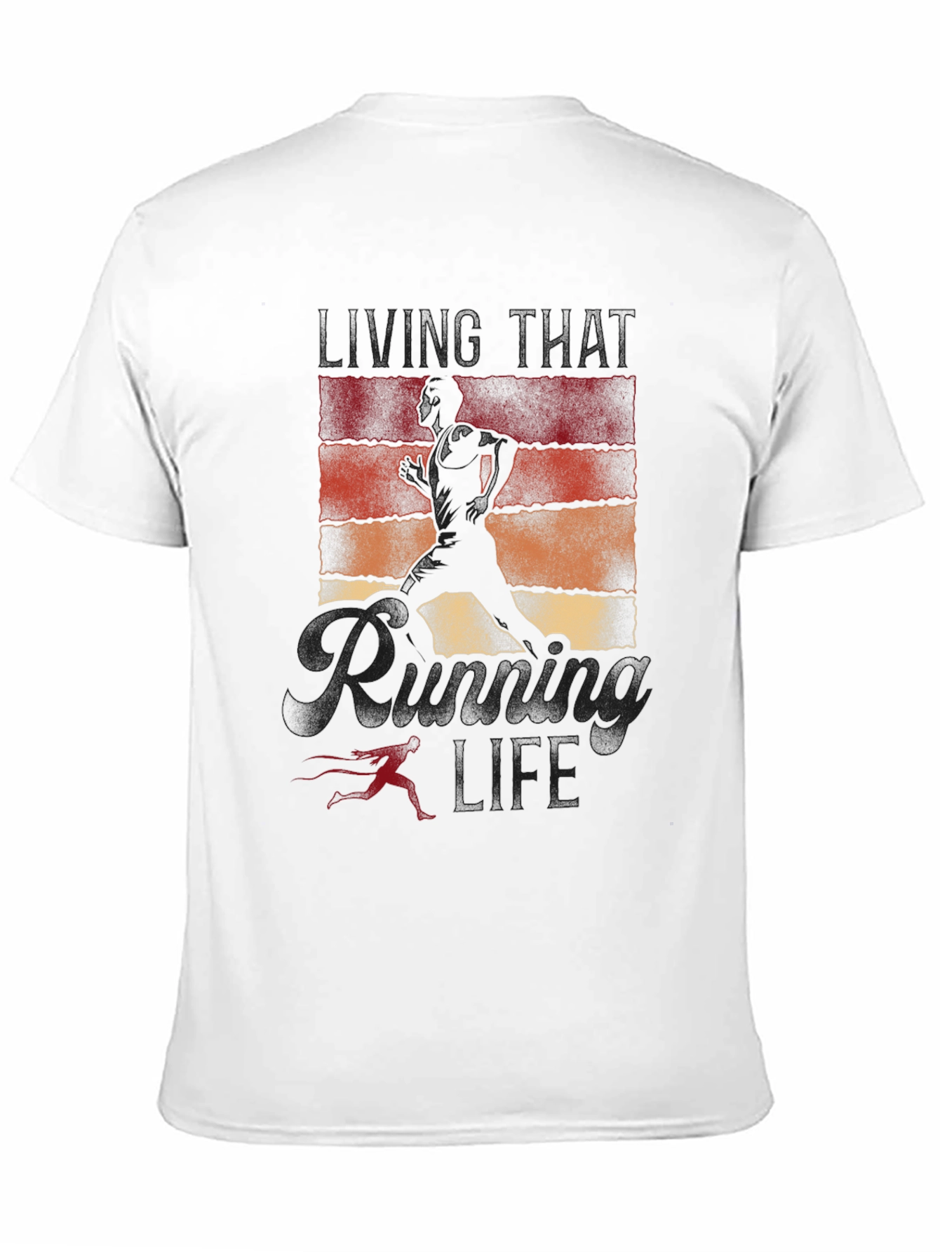 Running is My Life Black Graphic Tee