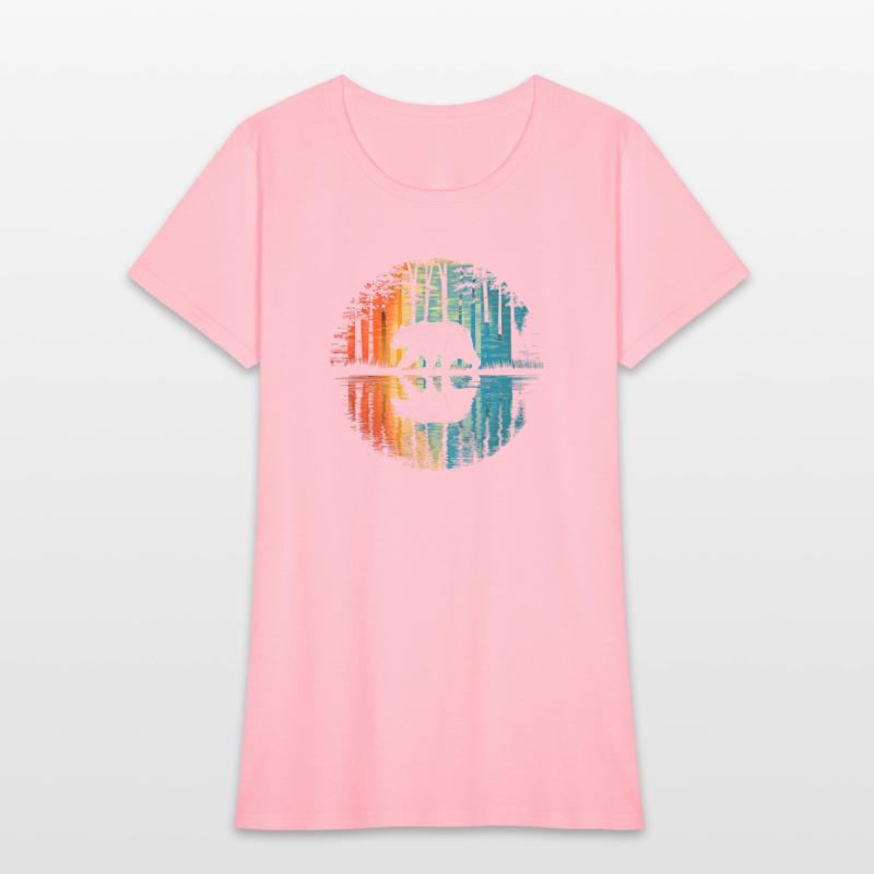 Adventure Nature Animal Bear Forest Trees Reflecti