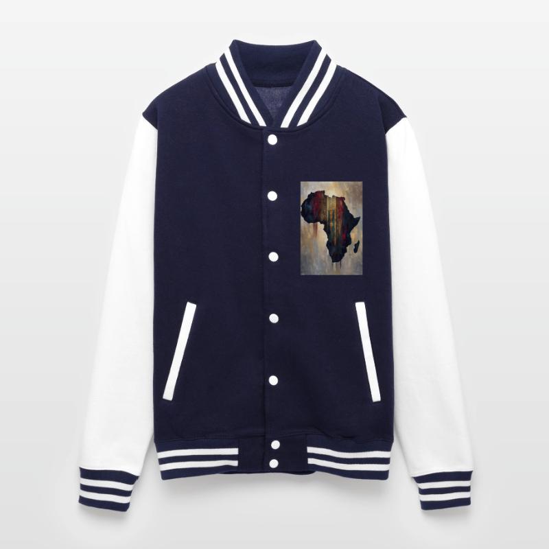 Africa Map Tribal Art Print