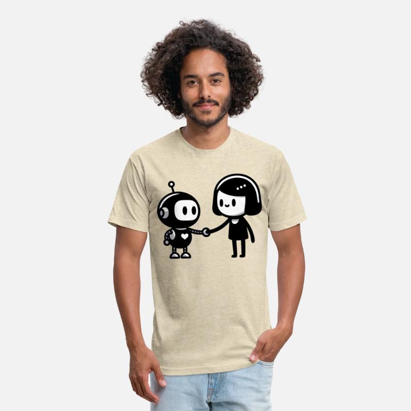 AI Ethics Robot Shaking Hands with a Woman