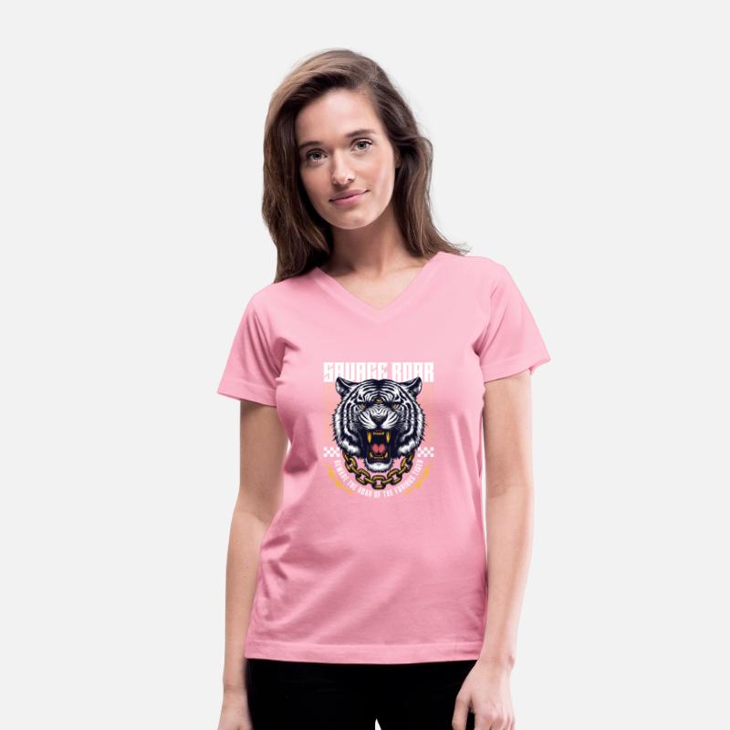 Angry tiger savage roar