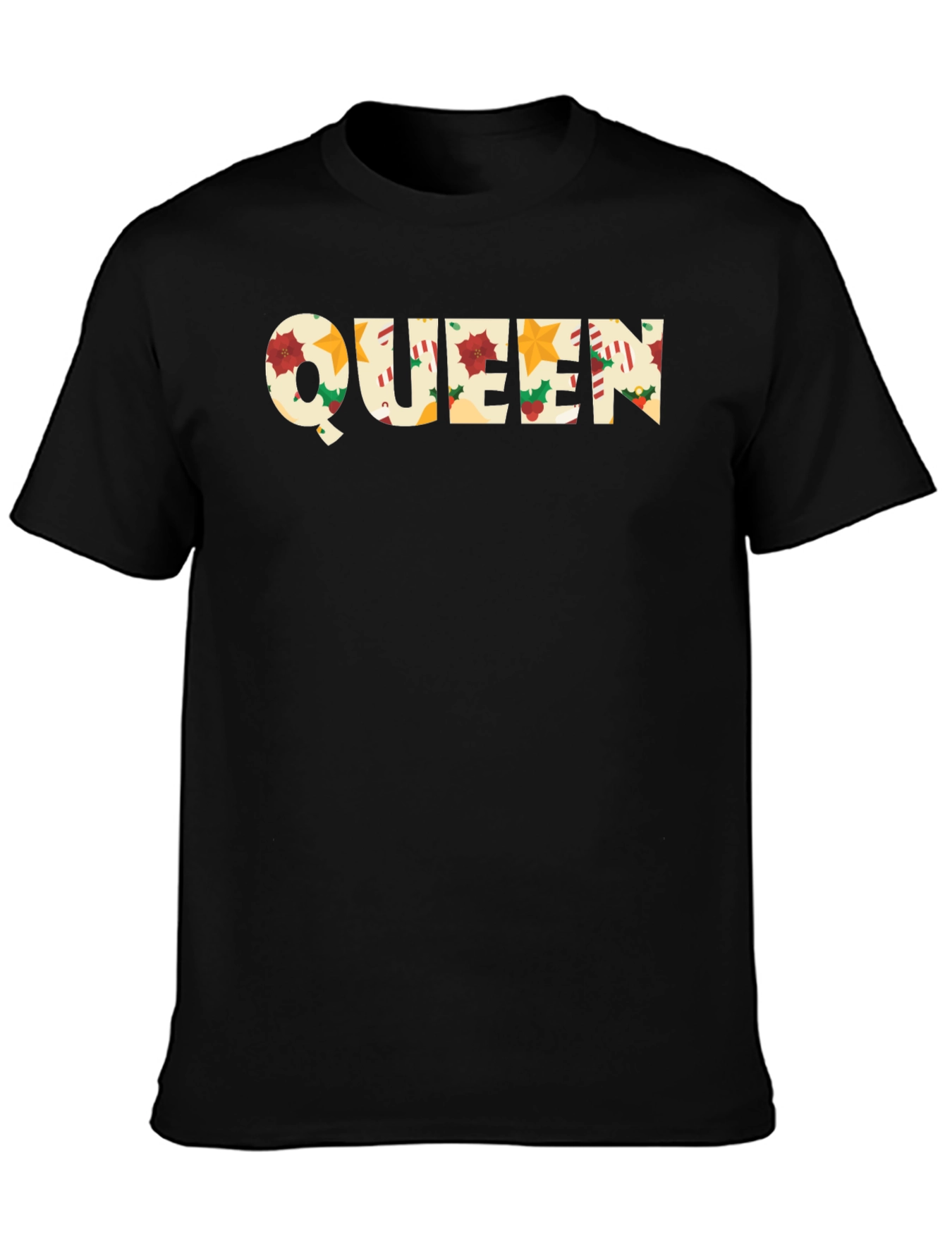 Queen Christmas Pattern T-Shirt
