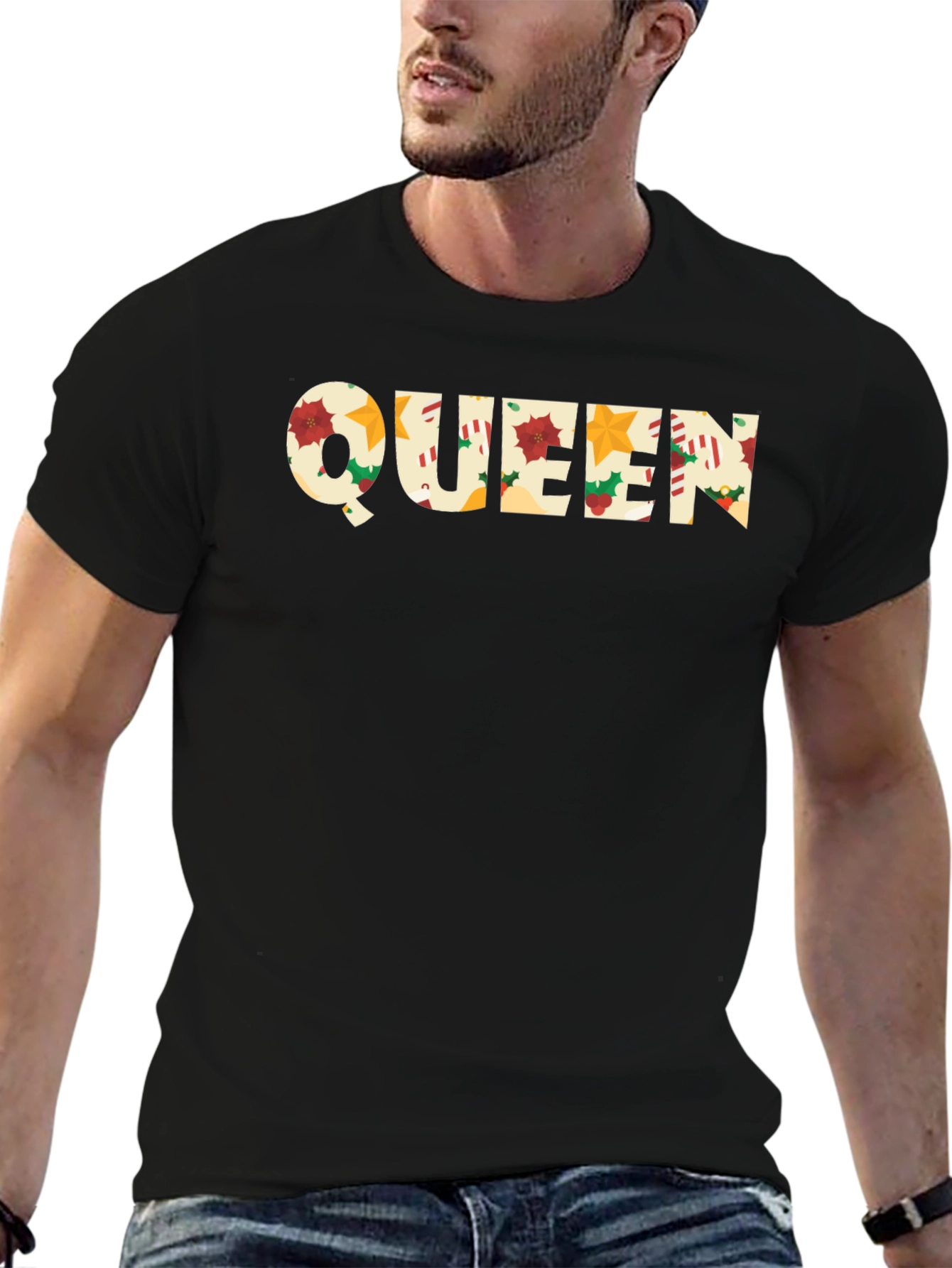 Queen Christmas Pattern T-Shirt
