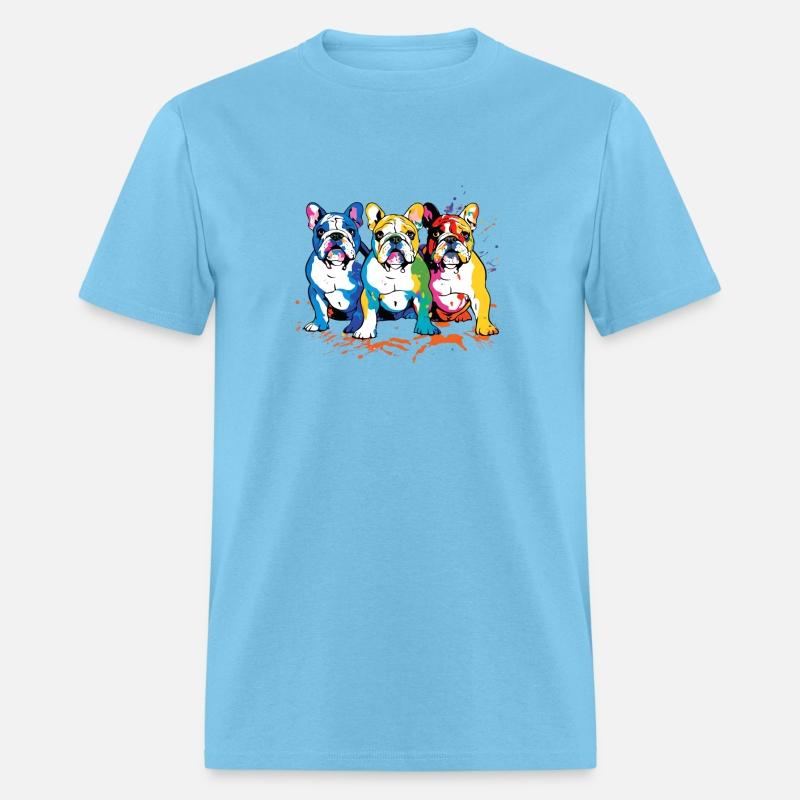 Art 3 dog play wator color cute