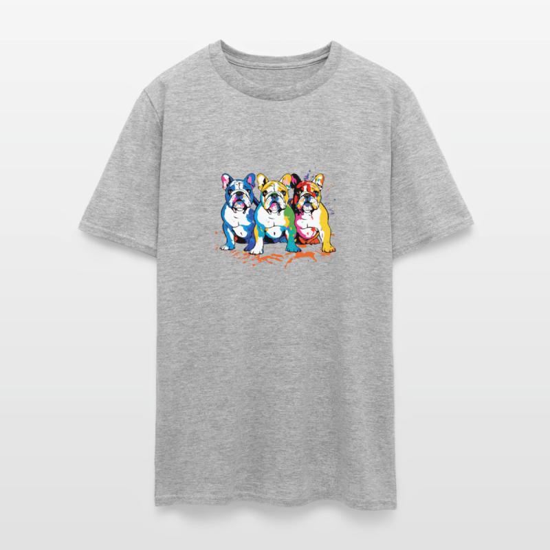 Art 3 dog play wator color cute