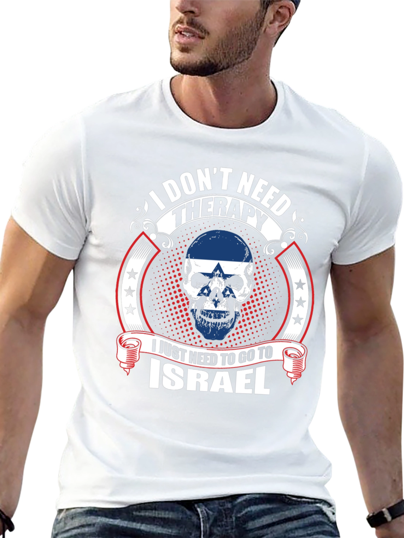 Israel Skull Graphic Tee