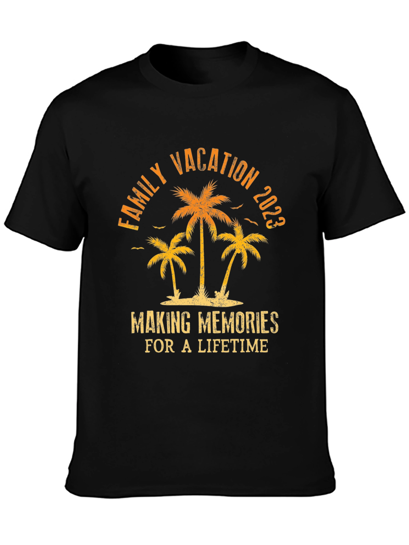 Family Vacation 2023 T-Shirt Palm Tree Graphic Tee