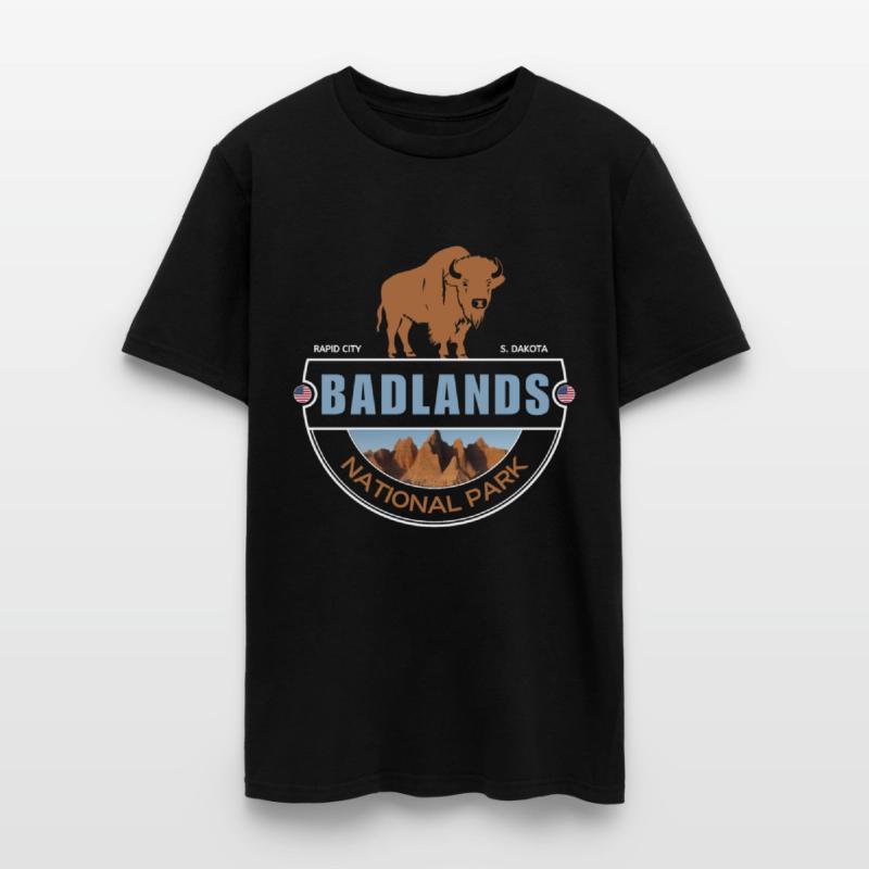 Badlands national park s.dakota bison for campers