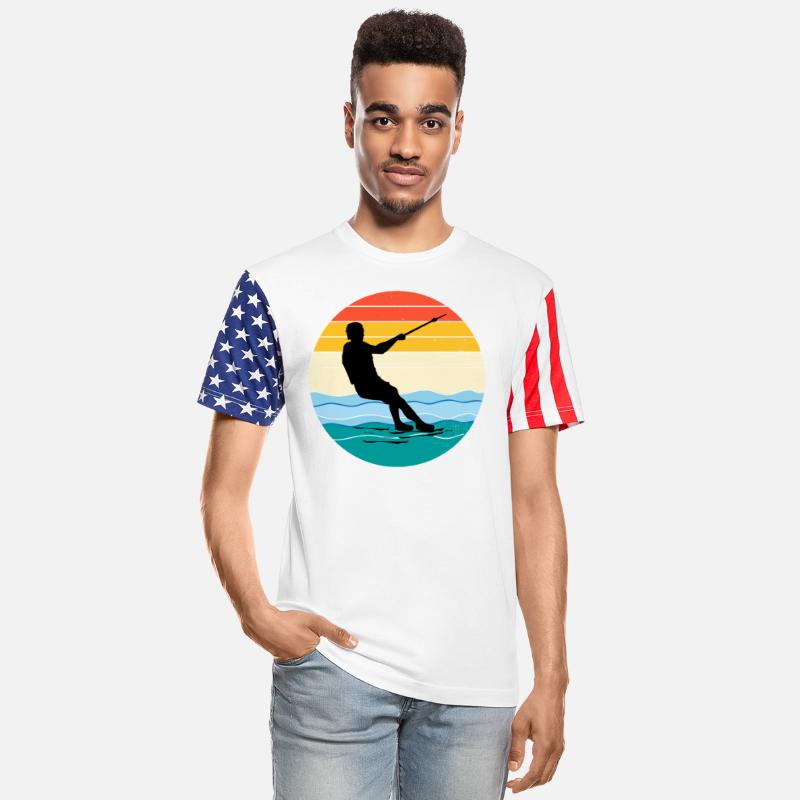 Barefoot skiing Water sport Motorboat Vintage