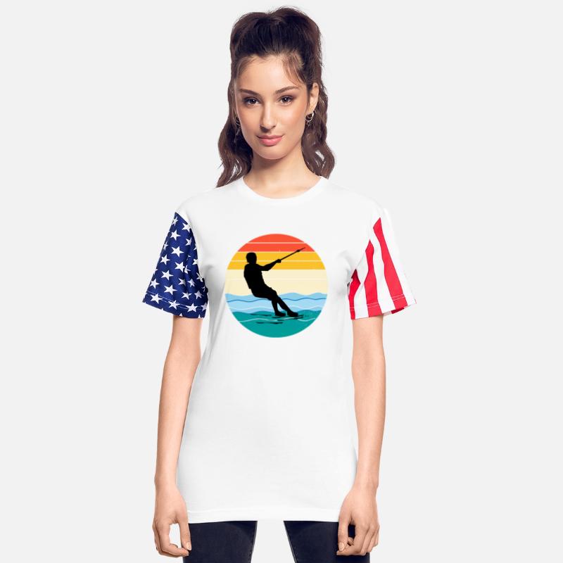 Barefoot skiing Water sport Motorboat Vintage