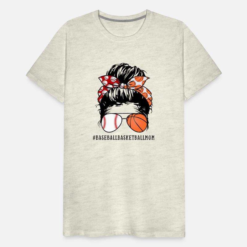 Baseball Basketball Mom,custom messy bun shirt