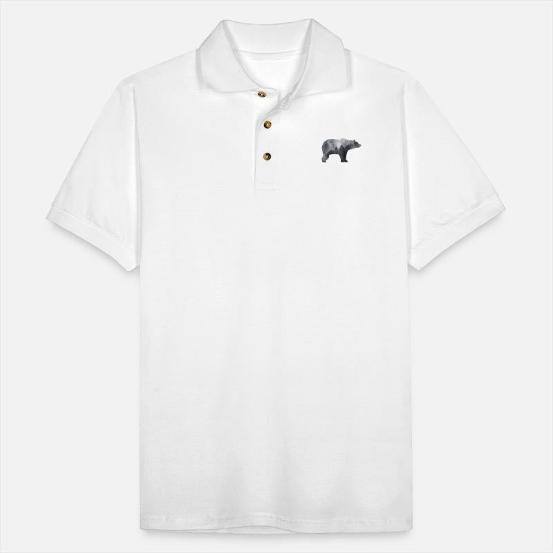 bear in smoky forest