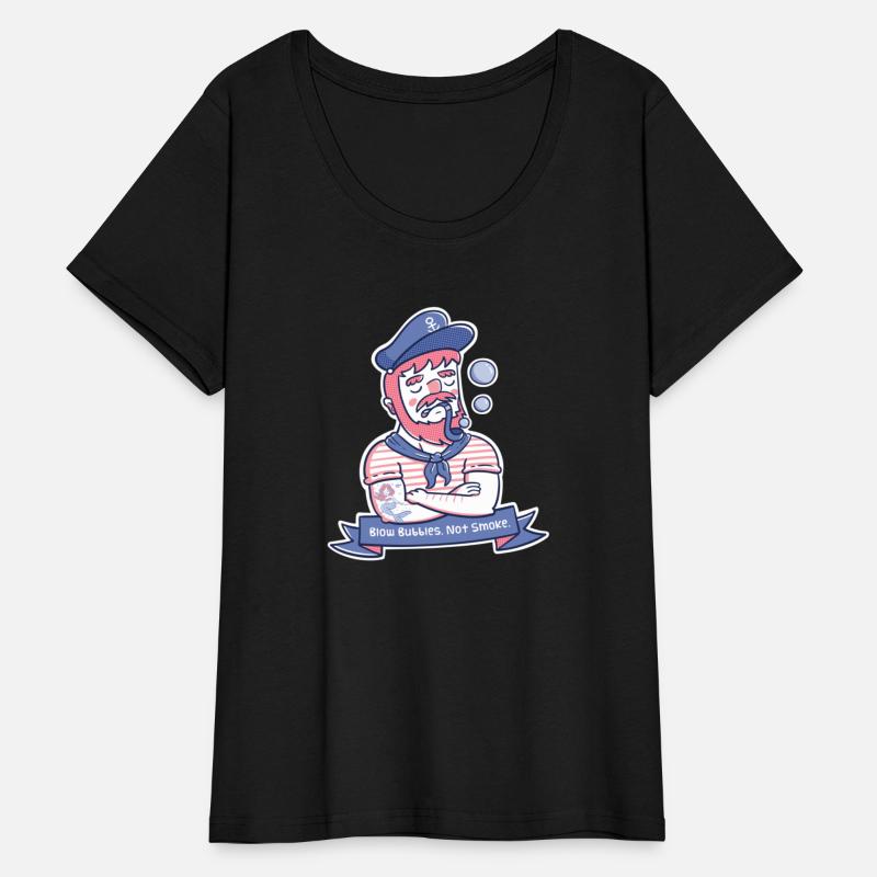 Bearded Sailor Blow Bubbles Not Smoke