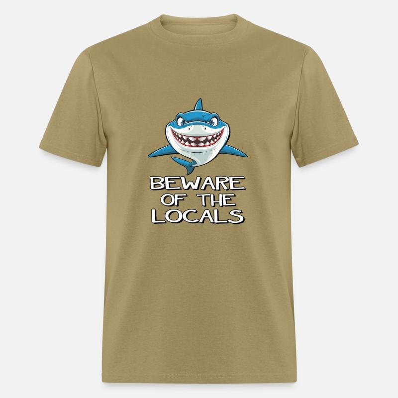Beware of the Locals - Cartoon Shark