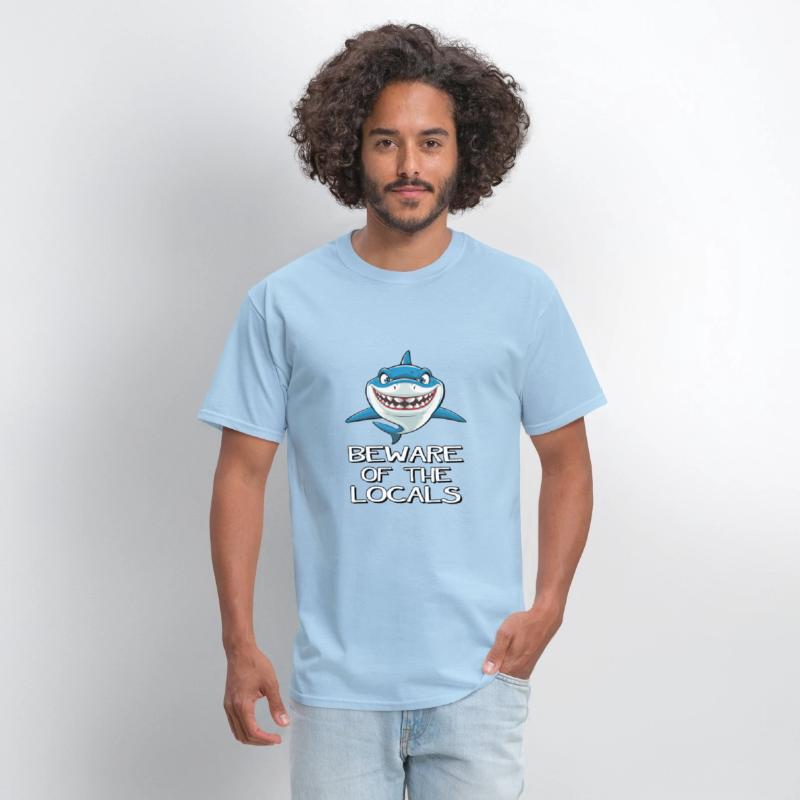Beware of the Locals - Cartoon Shark