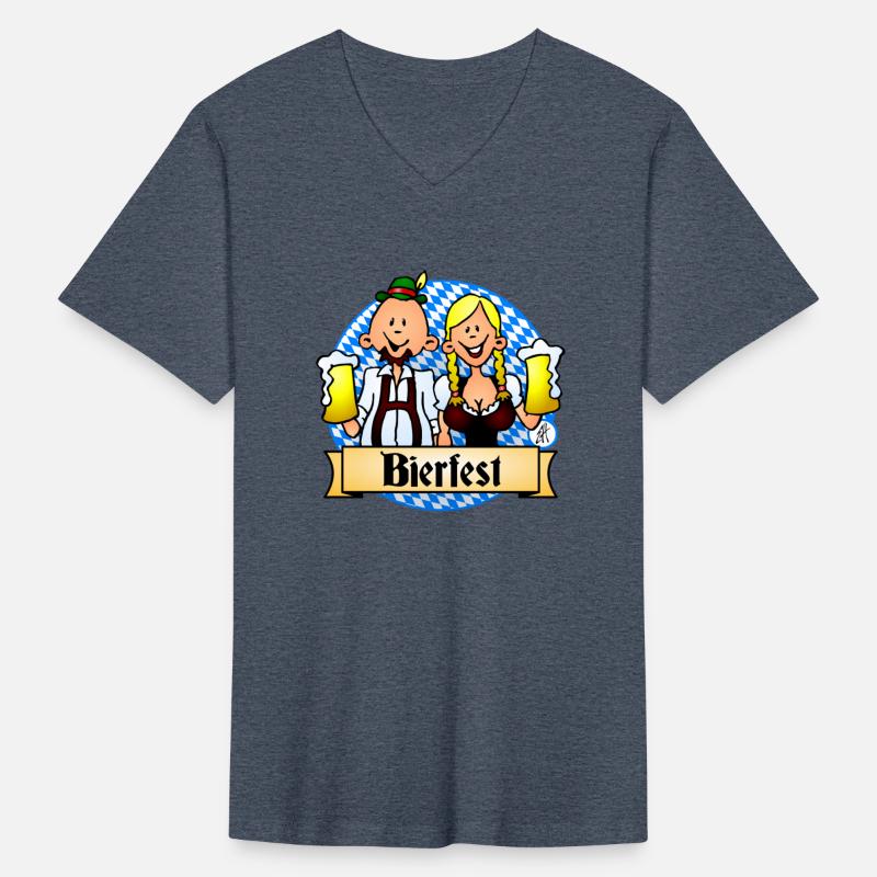 Bierfest in dirndl and lederhosen