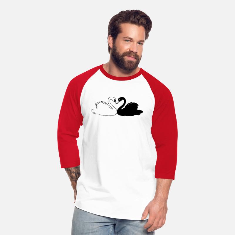 Black and white swan