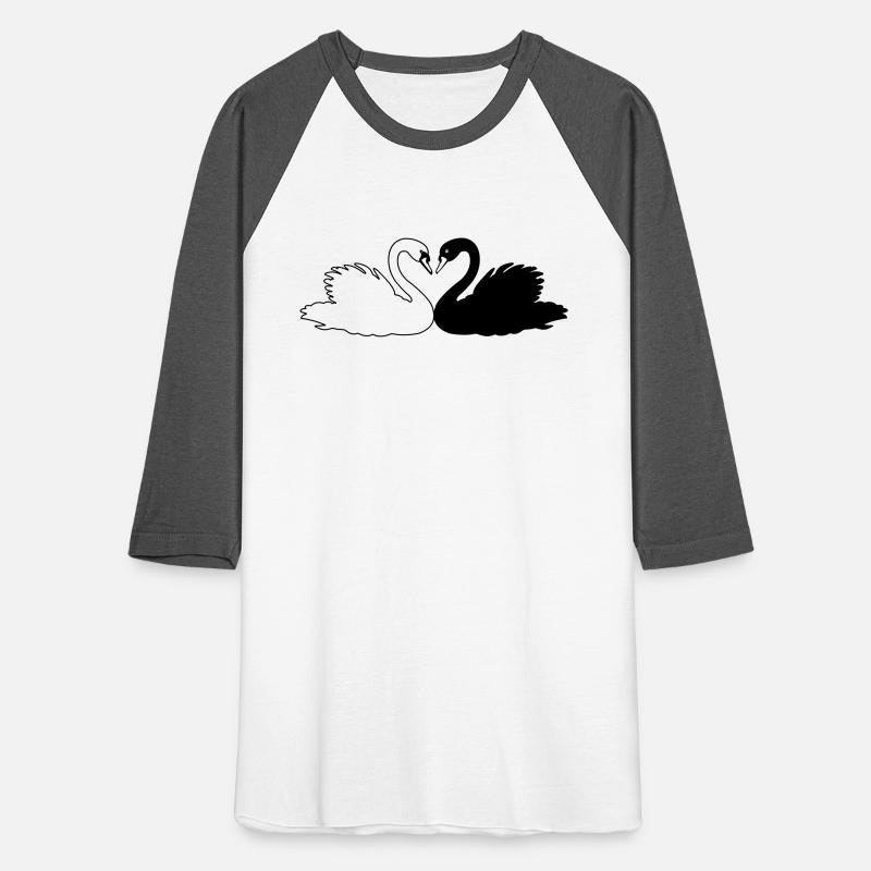 Black and white swan