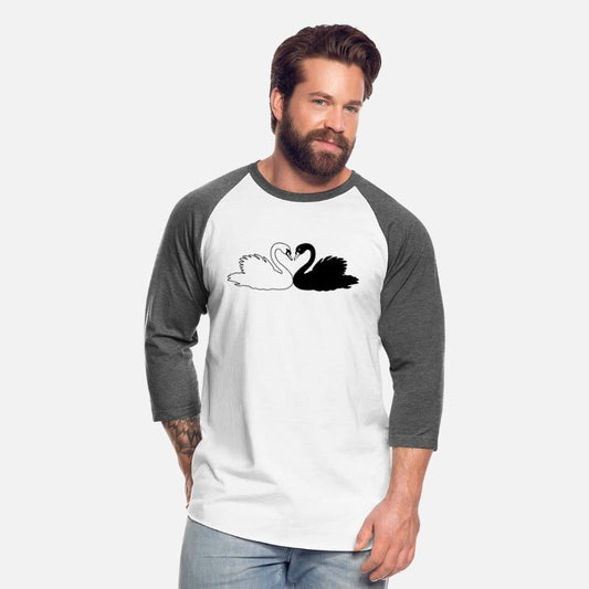 Black and white swan