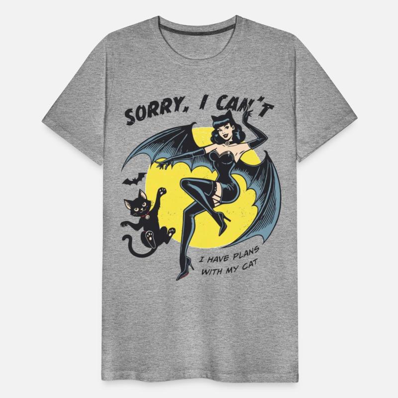 Black Cat Sorry I can t I have plans with my cat