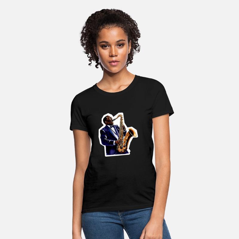 Black Jazz Musician T-shirt
