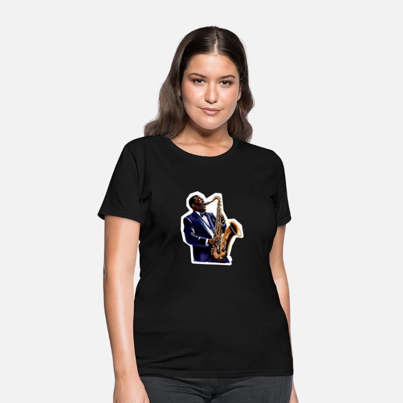 Black Jazz Musician T-shirt