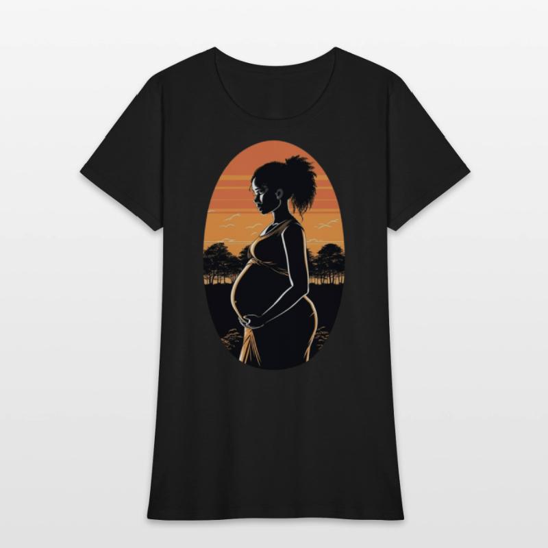 Black woman, black women, pregnant black woman