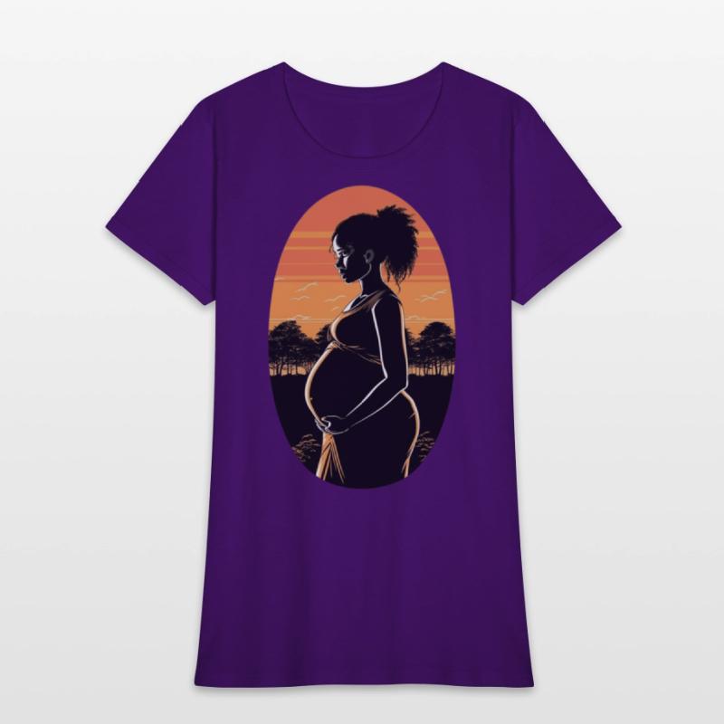 Black woman, black women, pregnant black woman