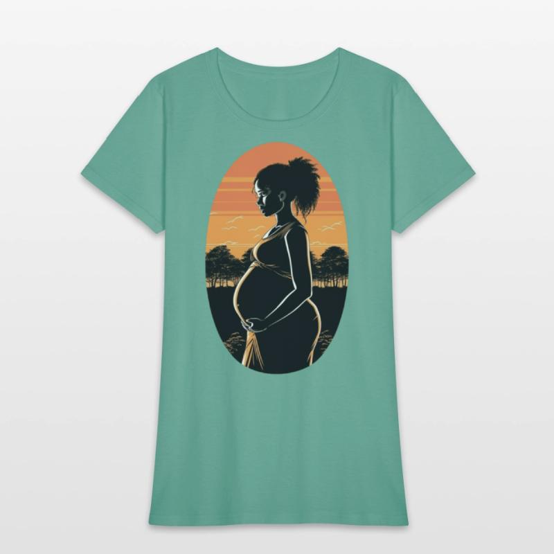 Black woman, black women, pregnant black woman