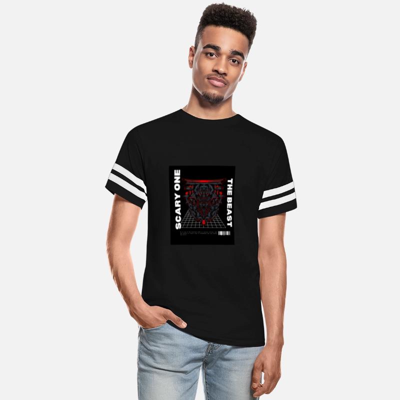 BlackandRed Streetwear Samurai Illustrative TShirt