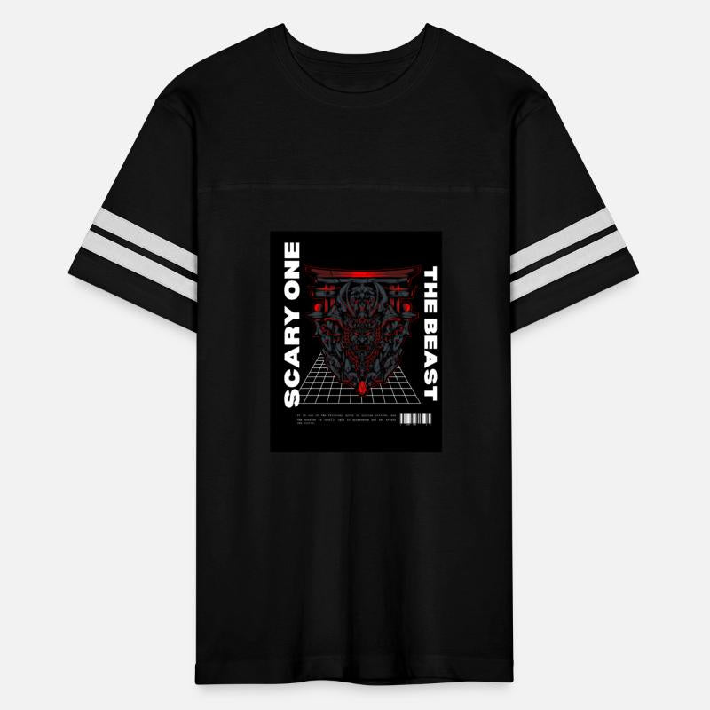 BlackandRed Streetwear Samurai Illustrative TShirt