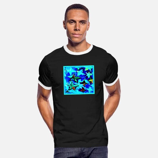 Blue Starry Night Sky Painting. Buy Now