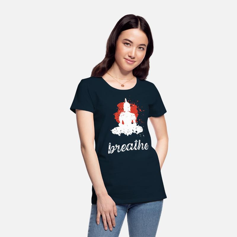 Breathe quote Buddha graphic t-shirt