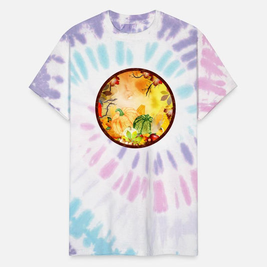 bright colorful autumn frame with pumpkins