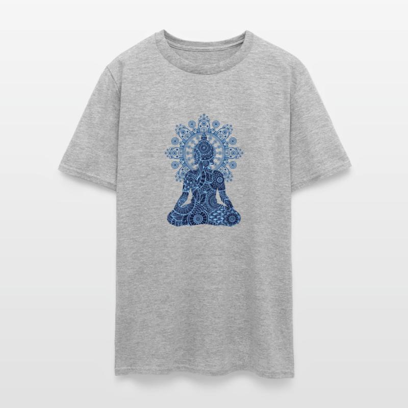 Buddha on Bohemian Mandala | Spiritual Om New Age