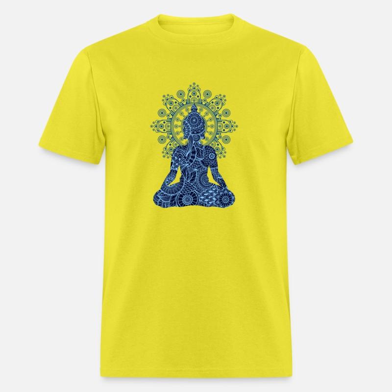 Buddha on Bohemian Mandala | Spiritual Om New Age