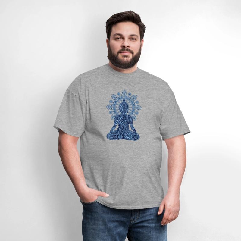 Buddha on Bohemian Mandala | Spiritual Om New Age